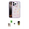 MARSİLYAN™- iPhone 16 Pro Max Kılıf Odak Prime - Siyah Buffer Cam Ekran Koruyucu + Natural Grey Raze Metal Kamera Lens