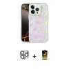 MARSİLYAN™- iPhone 16 Pro Max Kılıf Odak Prime - Siyah Buffer Cam Ekran Koruyucu + Pers Alüminyum Kamera Lens - GI
