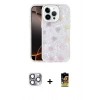MARSİLYAN™- iPhone 16 Pro Max Kılıf Odak Prime - Siyah Buffer Cam Ekran Koruyucu + Pers Alüminyum Kamera Lens - GI