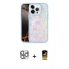 MARSİLYAN™- iPhone 16 Pro Max Kılıf Odak Prime - Siyah Buffer Cam Ekran Koruyucu + Pers Alüminyum Kamera Lens - GI