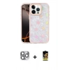 MARSİLYAN™- iPhone 16 Pro Max Kılıf Odak Prime - Siyah Buffer Cam Ekran Koruyucu + Pers Alüminyum Kamera Lens - GI