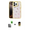 MARSİLYAN™- iPhone 16 Pro Max Kılıf Odak Prime - Siyah Buffer Cam Ekran Koruyucu + Raze Metal Kamera Lens - SH