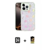 MARSİLYAN™- iPhone 16 Pro Max Kılıf Odak Prime - Siyah Buffer Cam Ekran Koruyucu + Siyah PVD Metal Kamera Lens