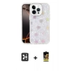 MARSİLYAN™- iPhone 16 Pro Max Kılıf Odak Prime - Siyah Buffer Cam Ekran Koruyucu + Siyah PVD Metal Kamera Lens