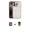 MARSİLYAN™- iPhone 16 Pro Max Kılıf Odak Prime - Siyah Buffer Cam Ekran Koruyucu + Siyah PVD Metal Kamera Lens