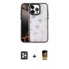 MARSİLYAN™- iPhone 16 Pro Max Kılıf Odak Prime - Siyah Buffer Cam Ekran Koruyucu + Siyah PVD Metal Kamera Lens