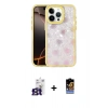 MARSİLYAN™- iPhone 16 Pro Max Kılıf Odak Prime - Siyah Buffer Hayalet Cam Ekran Koruyucu + Bilvis Titan Kamera Lens - TMGI