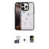 MARSİLYAN™- iPhone 16 Pro Max Kılıf Odak Prime - Siyah Buffer Hayalet Cam Ekran Koruyucu + Bilvis Titan Kamera Lens - TMGI
