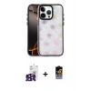 MARSİLYAN™- iPhone 16 Pro Max Kılıf Odak Prime - Siyah Buffer Hayalet Cam Ekran Koruyucu + Bilvis Titan Kamera Lens - SH