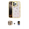 MARSİLYAN™- iPhone 16 Pro Max Kılıf Odak Prime - Siyah Buffer Hayalet Cam Ekran Koruyucu + Pers Alüminyum Kamera Lens - CLTM