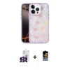MARSİLYAN™- iPhone 16 Pro Max Kılıf Odak Prime - Siyah Buffer Hayalet Cam Ekran Koruyucu + Gümüş Bilvis Titan Kamera Lens