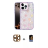 MARSİLYAN™- iPhone 16 Pro Max Kılıf Odak Prime - Siyah Buffer Hayalet Cam Ekran Koruyucu + Pers Alüminyum Kamera Lens - CLTM
