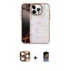 MARSİLYAN™- iPhone 16 Pro Max Kılıf Odak Prime - Siyah Buffer Hayalet Cam Ekran Koruyucu + Pers Alüminyum Kamera Lens - CLTM