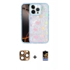 MARSİLYAN™- iPhone 16 Pro Max Kılıf Odak Prime - Siyah Buffer Hayalet Cam Ekran Koruyucu + Pers Alüminyum Kamera Lens - CLTM