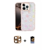 MARSİLYAN™- iPhone 16 Pro Max Kılıf Odak Prime - Siyah Buffer Hayalet Cam Ekran Koruyucu + Pers Alüminyum Kamera Lens - CLTM
