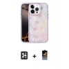 MARSİLYAN™- iPhone 16 Pro Max Kılıf Odak Prime - Siyah Buffer Hayalet Cam Ekran Koruyucu + PVD Metal Kamera Lens - SH