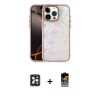 MARSİLYAN™- iPhone 16 Pro Max Kılıf Odak Prime - Siyah Buffer Hayalet Cam Ekran Koruyucu + PVD Metal Kamera Lens - SH