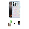 MARSİLYAN™- iPhone 16 Pro Max Kılıf Odak Prime - Siyah Buffer Hayalet Cam Ekran Koruyucu + Raze Metal Kamera Lens - CLTM
