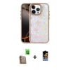 MARSİLYAN™- iPhone 16 Pro Max Kılıf Odak Prime - Siyah Buffer Hayalet Cam Ekran Koruyucu + Raze Metal Kamera Lens - CLTM