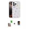MARSİLYAN™- iPhone 16 Pro Max Kılıf Odak Prime - Siyah Buffer Hayalet Cam Ekran Koruyucu + Raze Metal Kamera Lens - CLTM