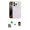 MARSİLYAN™- iPhone 16 Pro Max Kılıf Odak Prime - Siyah Buffer Hayalet Cam Ekran Koruyucu + Siyah Raze Metal Kamera Lens
