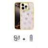 MARSİLYAN™- iPhone 16 Pro Max Kılıf Odak Prime - Siyah Joko Magic 5D Cam + Pers Alüminyum Kamera Lens - GS