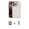MARSİLYAN™- iPhone 16 Pro Max Kılıf Odak Prime - Siyah Joko Magic 5D Cam + Gümüş PVD Metal Kamera Lens