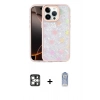 MARSİLYAN™- iPhone 16 Pro Max Kılıf Odak Prime - Siyah Joko Magic 5D Cam + Gümüş PVD Metal Kamera Lens