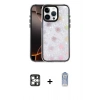 MARSİLYAN™- iPhone 16 Pro Max Kılıf Odak Prime - Siyah Joko Magic 5D Cam + Gümüş PVD Metal Kamera Lens