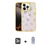 MARSİLYAN™- iPhone 16 Pro Max Kılıf Odak Prime - Siyah Joko Magic 5D Cam + PVD Metal Kamera Lens - SH