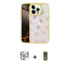 MARSİLYAN™- iPhone 16 Pro Max Kılıf Odak Prime - Siyah Joko Magic 5D Hayalet Cam + Pers Alüminyum Kamera Lens - GS