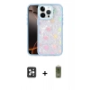 MARSİLYAN™- iPhone 16 Pro Max Kılıf Odak Prime - Siyah Joko Magic 5D Hayalet Cam + PVD Metal Kamera Lens - SH