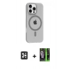MARSİLYAN™- iPhone 16 Pro Max Kılıf Pusula Form Özel Seri - Şeffaf 360 Full Body Arka Koruyucu + PVD Metal Kamera Lens - SH