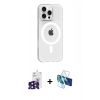 MARSİLYAN™- iPhone 16 Pro Max Kılıf Pusula Form Özel Seri - Siyah 3D Antistatik Seramik Nano Ekran Koruyucu + Bilvis Titan Kamera Lens - SH