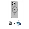 MARSİLYAN™- iPhone 16 Pro Max Kılıf Pusula Form Özel Seri - Siyah 3D Antistatik Seramik Nano Ekran Koruyucu + PVD Metal Kamera Lens - SH