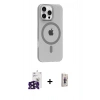 MARSİLYAN™- iPhone 16 Pro Max Kılıf Pusula Form Özel Seri - Siyah Bilvis 3D Cam Ekran Koruyucu + Bilvis Titan Kamera Lens - SH