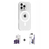 MARSİLYAN™- iPhone 16 Pro Max Kılıf Pusula Form Özel Seri - Siyah Bilvis 3X AR Hayalet Cam Ekran Koruyucu + Bilvis Titan Kamera Lens - SH