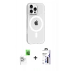 MARSİLYAN™- iPhone 16 Pro Max Kılıf Pusula Form Özel Seri - Siyah Bilvis 3X AR Hayalet Cam Ekran Koruyucu + Raze Metal Kamera Lens - BZ