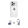 MARSİLYAN™- iPhone 16 Pro Max Kılıf Pusula Form Özel Seri - Siyah Bilvis 3X AR Hayalet Cam Ekran Koruyucu + Bilvis Titan Kamera Lens - TMGI