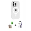 MARSİLYAN™- iPhone 16 Pro Max Kılıf Pusula Form Özel Seri - Siyah Bilvis 3X AR Hayalet Cam Ekran Koruyucu + Raze Metal Kamera Lens - CLTM