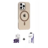 MARSİLYAN™- iPhone 16 Pro Max Kılıf Pusula Form Özel Seri - Siyah Bilvis 3X AR HD Cam Ekran Koruyucu + Bilvis Titan Kamera Lens - SH