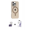 MARSİLYAN™- iPhone 16 Pro Max Kılıf Pusula Form Özel Seri - Siyah Bilvis 3X AR HD Cam Ekran Koruyucu + Bilvis Titan Kamera Lens - TMGI