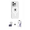 MARSİLYAN™- iPhone 16 Pro Max Kılıf Pusula Form Özel Seri - Siyah Bilvis 3X AR HD Cam Ekran Koruyucu + Bilvis Titan Kamera Lens - TMGI