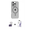 MARSİLYAN™- iPhone 16 Pro Max Kılıf Pusula Form Özel Seri - Siyah Bilvis 3X AR HD Cam Ekran Koruyucu + Bilvis Titan Kamera Lens - TMGI