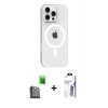 MARSİLYAN™- iPhone 16 Pro Max Kılıf Pusula Form Özel Seri - Siyah Bilvis 3X AR HD Cam Ekran Koruyucu + Raze Metal Kamera Lens - SH