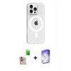 MARSİLYAN™- iPhone 16 Pro Max Kılıf Pusula Form Özel Seri - Siyah Bilvis 5in1 3D Magic Cam Ekran Koruyucu + Raze Metal Kamera Lens - NLGY