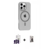 MARSİLYAN™- iPhone 16 Pro Max Kılıf Pusula Form Özel Seri - Siyah Bilvis Hayalet Cam Ekran Koruyucu + Bilvis Titan Kamera Lens - GS