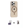 MARSİLYAN™- iPhone 16 Pro Max Kılıf Pusula Form Özel Seri - Siyah Bilvis Hayalet Cam Ekran Koruyucu + Bilvis Titan Kamera Lens - TMGI