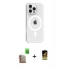 MARSİLYAN™- iPhone 16 Pro Max Kılıf Pusula Form Özel Seri - Siyah Buffer Cam Ekran Koruyucu + Raze Metal Kamera Lens - CLTM