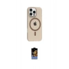 MARSİLYAN™- iPhone 16 Pro Max Kılıf Pusula Form Özel Seri - Siyah Buffer Hayalet Cam Ekran Koruyucu